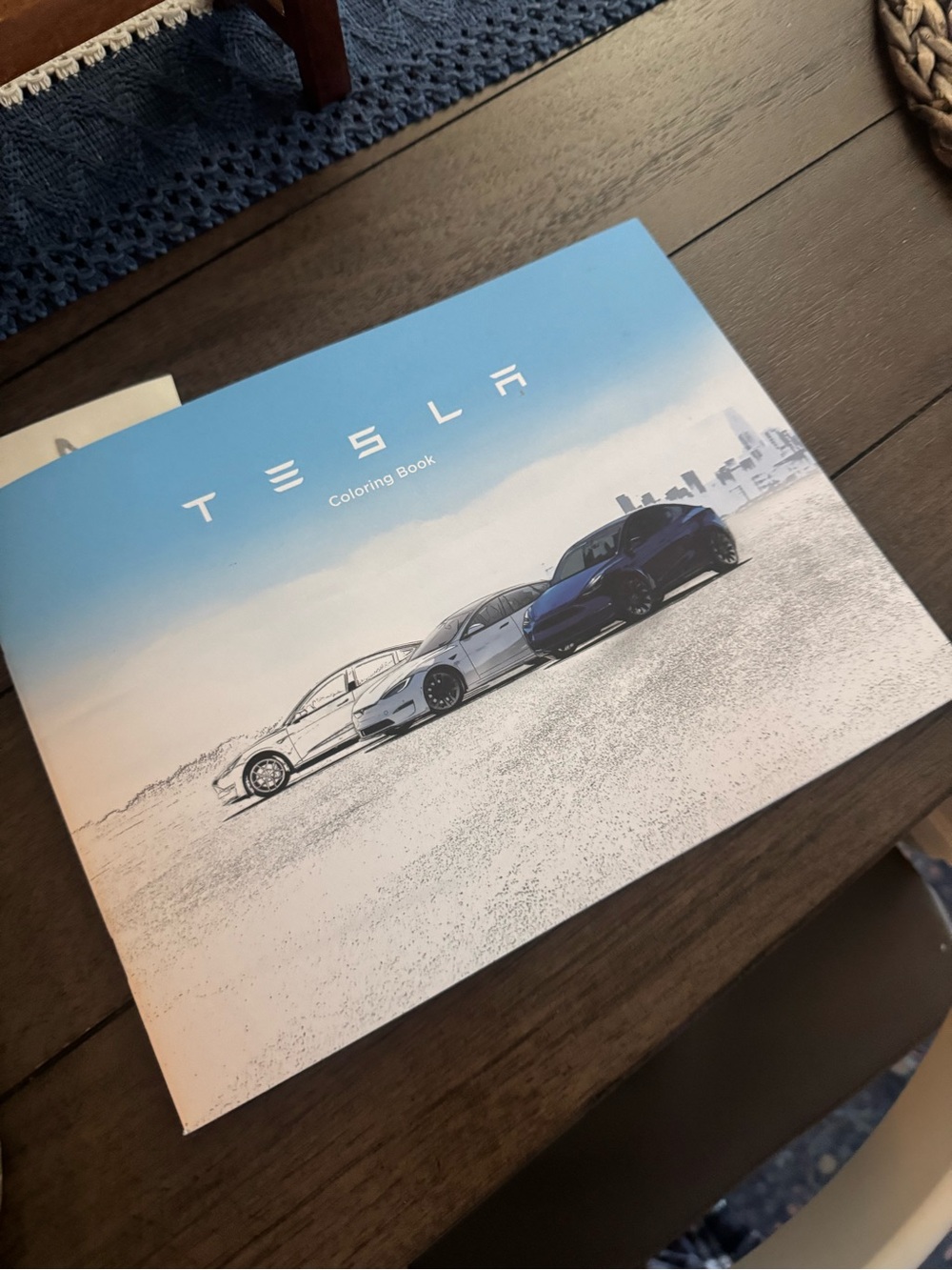 Tesla Coloring Book Premiering New Features Upcoming Cybertruck Limited Edition
